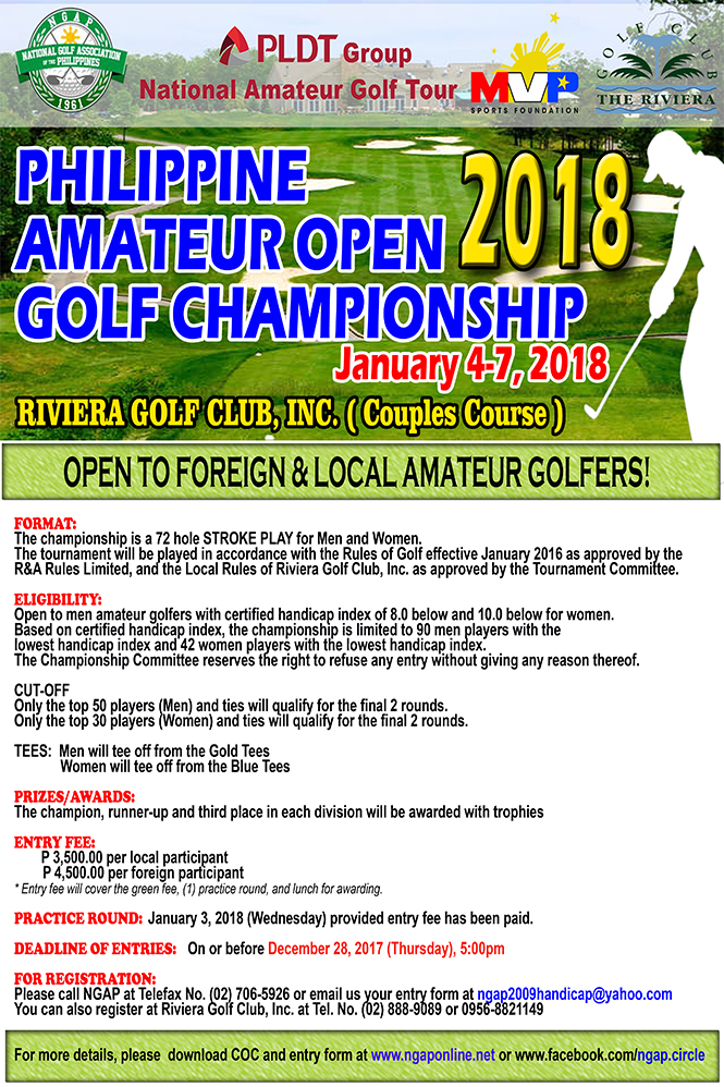 2018 Phil Amateur Open_poster