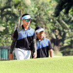 aidric chan and aira alido in hole 4 green