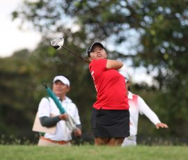 harmie constantino hole 1 tee