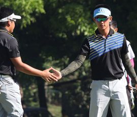 ira alido and aidric chan in hole 4
