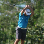 joo hyung kim wiggled his putter after a miss putt in hole 5