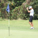 peter tyler po dispointed after missing his shots in hole 16