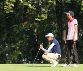 uy and monsalve in hole 3
